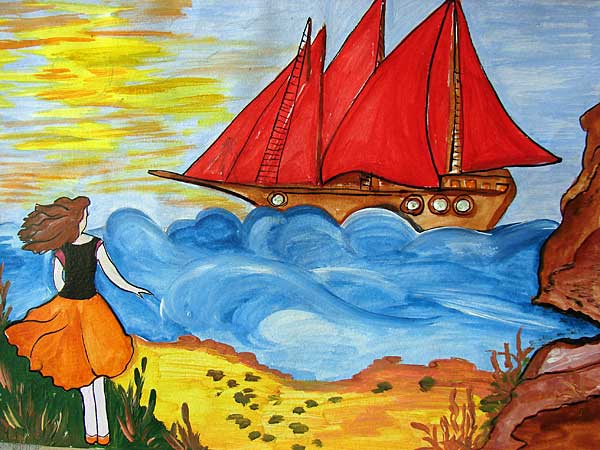 Детские иллюстрации к произведениям А. С. Грина