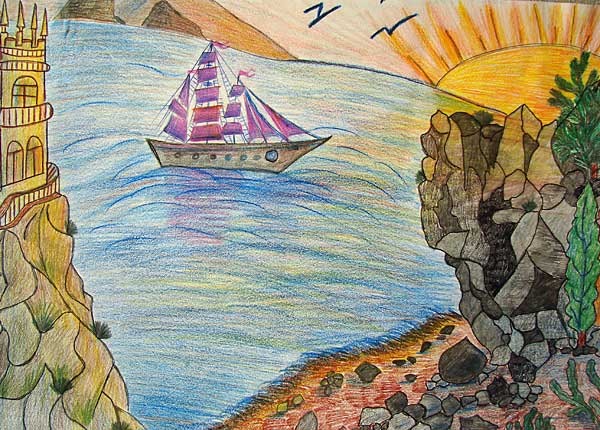 Алые паруса у Крымских берегов