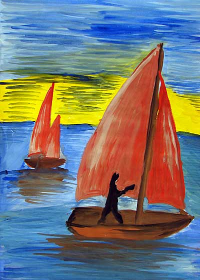 Алые паруса детские рисунки
