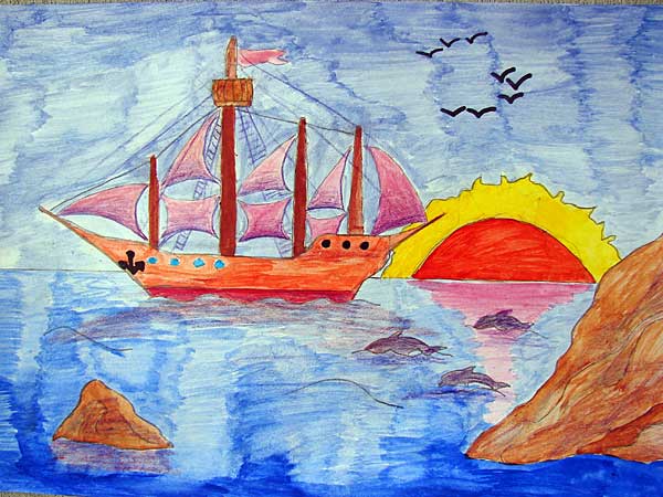 Алые паруса на восходе Солнца