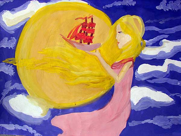 Иллюстрации по мотивам Алых парусов Грина