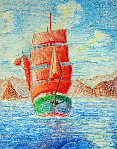 Иллюстрации детей по мотивам произведений А. Грина