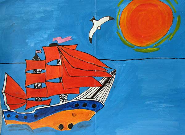 Синее море и алые паруса