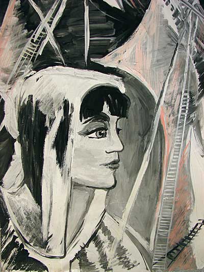 Ассоль. Рисунок по мотивам феерии Алые Паруса